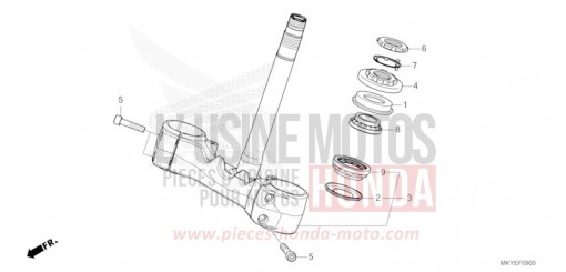 TIGE DE DIRECTION (CB650RA/CB650RAC) CB650RAR de 2024